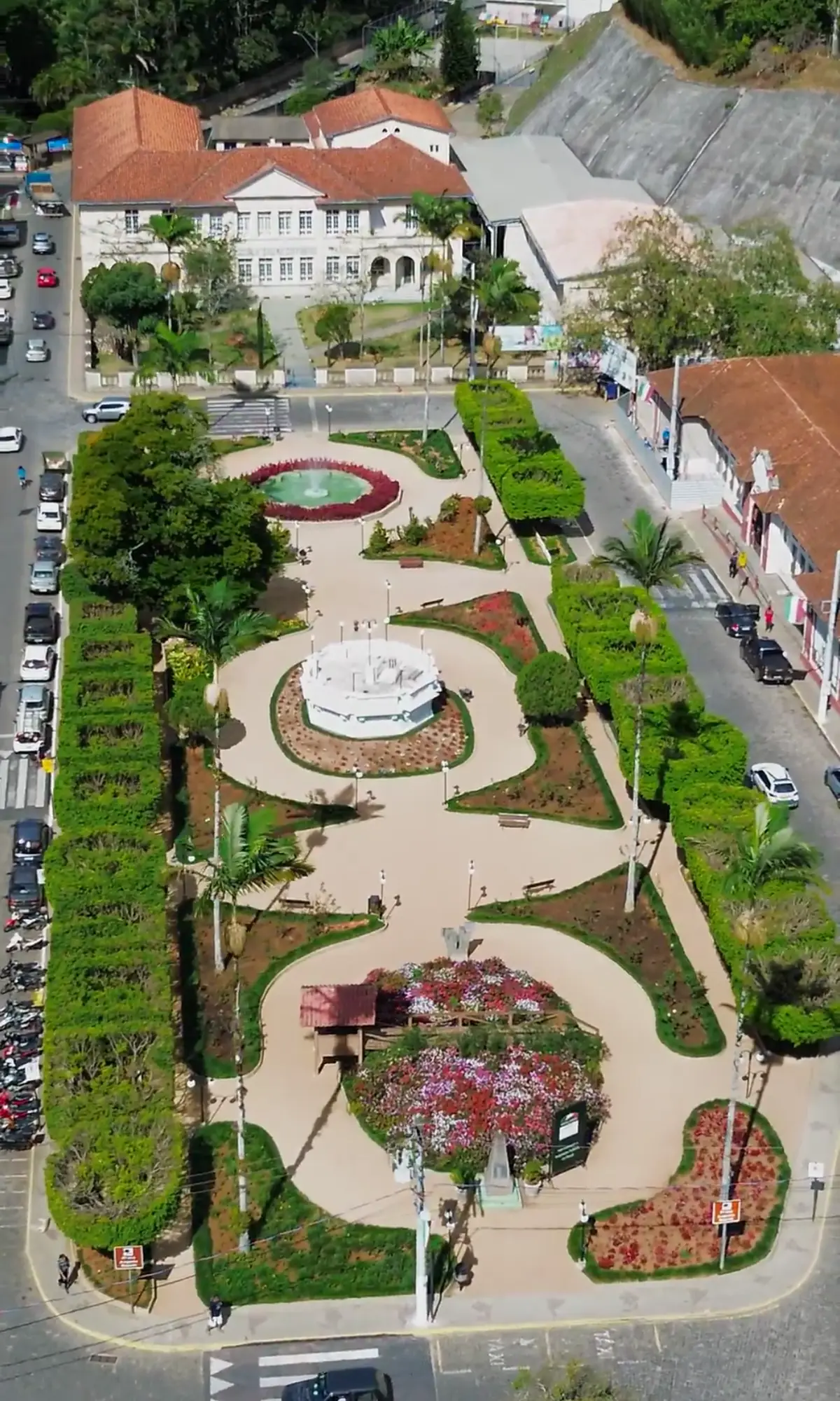 Praça central de Santa Teresa – ES vista do alto