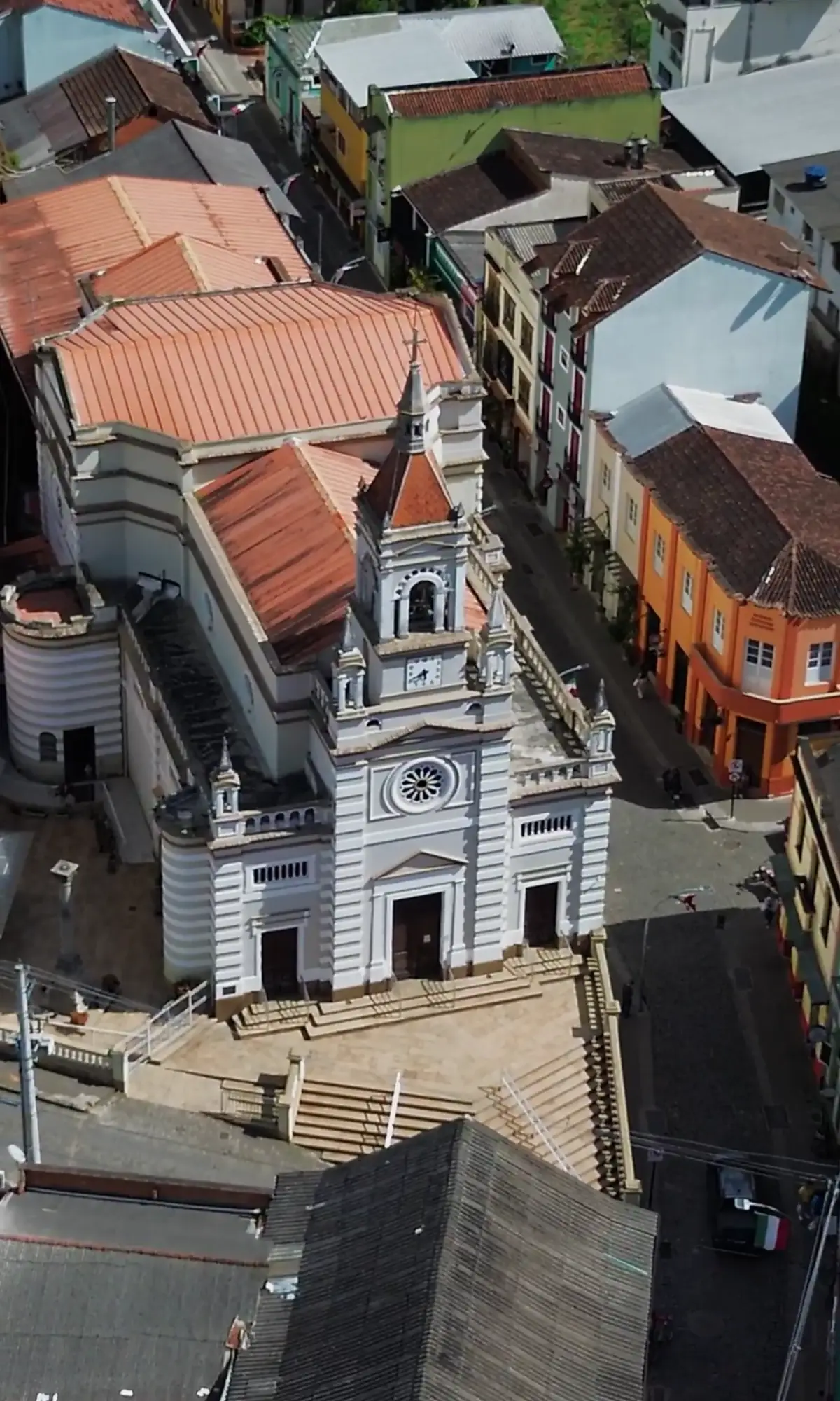 Igreja matriz de Santa Teresa – ES, no centro histórico